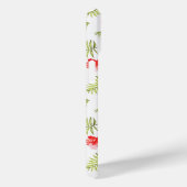 Botanische Palm-Blätter, modern rosa Monogramm Case-Mate iPhone Hülle (Rückseite / Rechts)