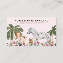 Botanische Palme Pink HORSE HUND MENSCH THERAPIE