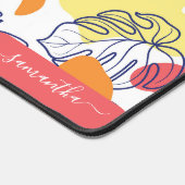 Botanische Palmen Blätter Bio Formen Schreibtischunterlage (Ecke)