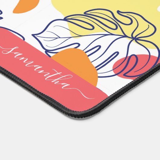 Botanische Palmen Blätter Bio Formen Schreibtischunterlage (Ecke)