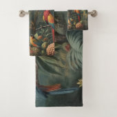Botanische Papageienlandschaft und Ananas Badhandtuch Set (Insitu)