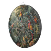 Botanische Papageienlandschaft und Ananas Dartscheibe (Vorderseite rechts)