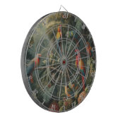 Botanische Papageienlandschaft und Ananas Dartscheibe (Vorderseite Links)