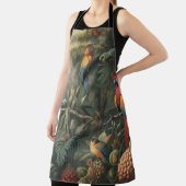 Botanische Papageienlandschaft und Ananas Schürze (InSitu)