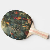 Botanische Papageienlandschaft und Ananas Tischtennis Schläger (Seitenansicht)