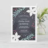 Botanische Party Einladung (Stehend Vorderseite)