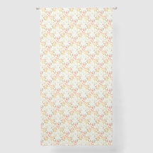 Botanische Pastelle Blumenschere Sommervorhang Set