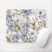 Botanische Pastellfarben Wildblume Blütensommer Mousepad (Mit Mouse)