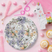 Botanische Pastellfarben Wildblume Blütensommer Pappteller (Party)