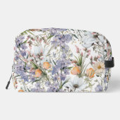 Botanische Pastellfarben Wildblume Blütensommer Waschbeutel (Rückseite)