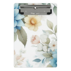 Botanische Pastelltafel Mini Klemmbrett