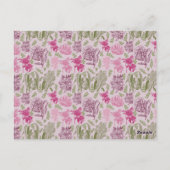 Botanische Peony Eucalyptus Baby Dusche Vielen Dan Postkarte (Rückseite)