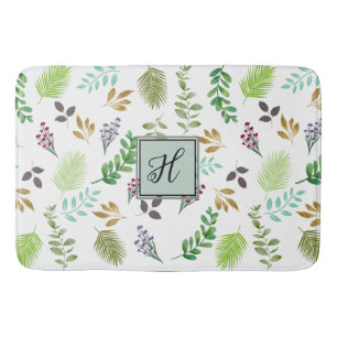 "Botanische Personalisierte Badematte