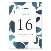 Botanische Personalisierte Tischnummer (Rückseite)