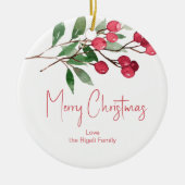 Botanische Personalisierte Weihnachtsschmuck (Vorne)