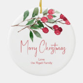 Botanische Personalisierte Weihnachtsschmuck (Hinten)