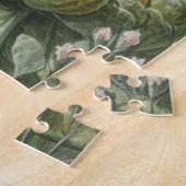 Botanische Pfauenlandschaft in einem englischen Ga Puzzle (Seite)