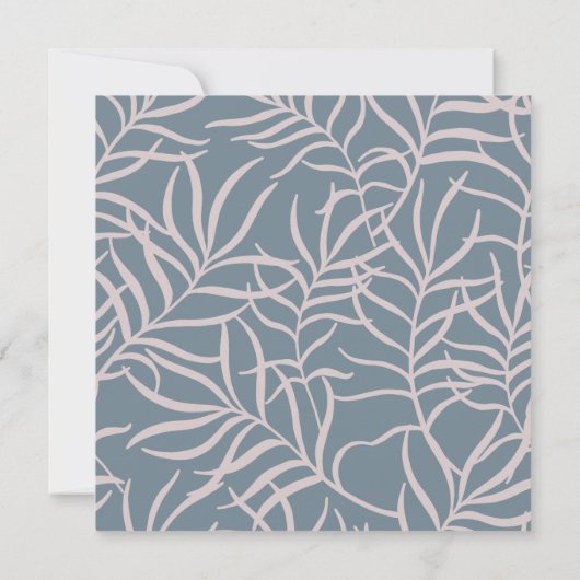 Botanische Pflanze Babydusche danke Karte (Rückseite)