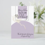 Botanische Pflanze Dankeskarte (Stehend Vorderseite)