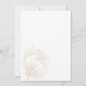 Botanische Pflanze Einladung (Rückseite)