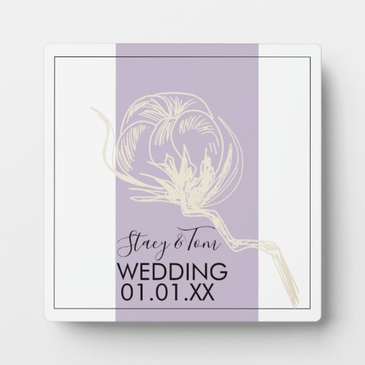 Botanische Pflanze Fotoplatte (Vorderseite)