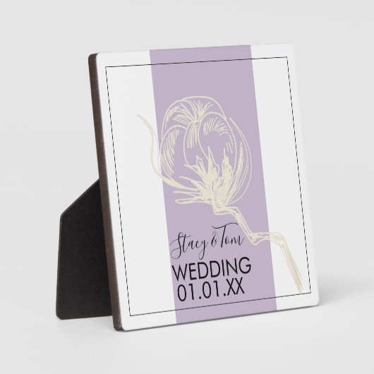 Botanische Pflanze Fotoplatte (Vorderseite)