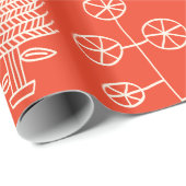 botanische Pflanze Geschenkpapier (Rolleneckpunkt)