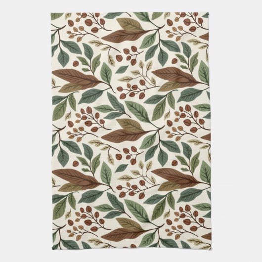 Botanische Pflanze Geschirrtuch (Vertikal)