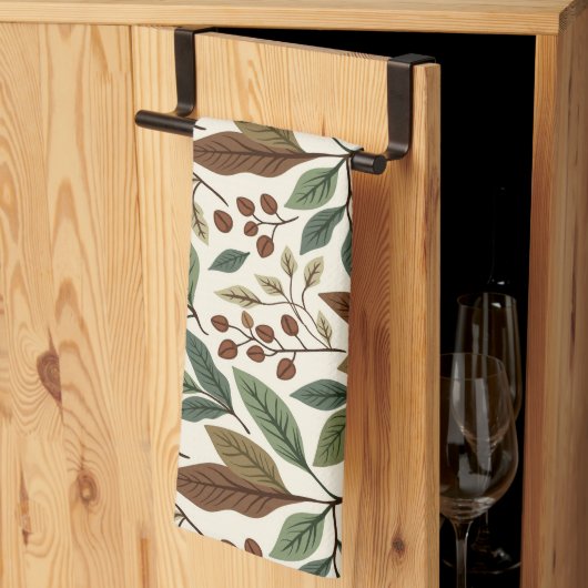 Botanische Pflanze Geschirrtuch (Drittel gefaltet)