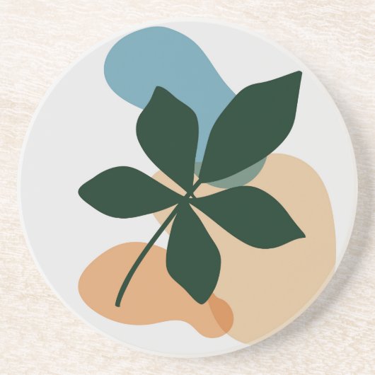Botanische Pflanze Getränkeuntersetzer (Vorne)