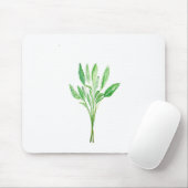 Botanische Pflanze Grüne Küchenkraut Salbei Mousepad (Mit Mouse)
