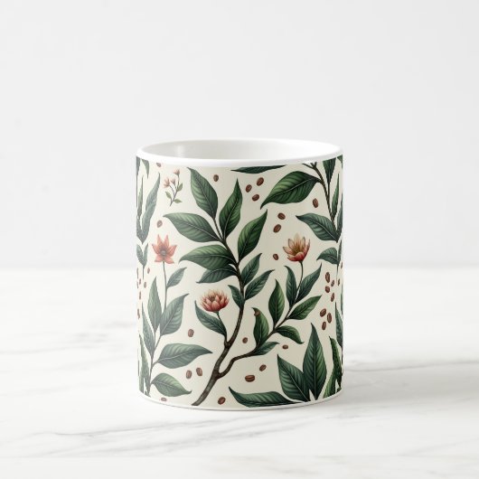 Botanische Pflanze Kaffeetasse (Mittel)