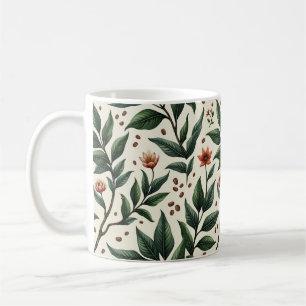 Botanische Pflanze Kaffeetasse
