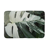 Botanische Pflanze mit variierter Schweizer Käse Badematte (Vorderseite)