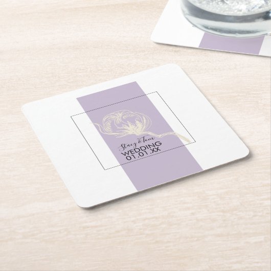 Botanische Pflanze Rechteckiger Pappuntersetzer (angewinkelt)