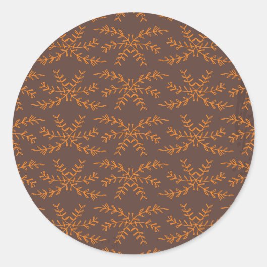 botanische Pflanze Runder Aufkleber (Vorderseite)