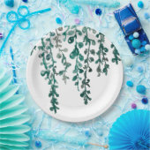 Botanische Pflanze Tropische Malerei drucken Pappteller (Party)