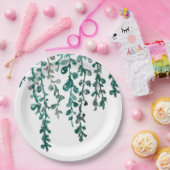 Botanische Pflanze Tropische Malerei drucken Pappteller (Party)