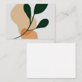 Botanische Pflanze Visitenkarte (Vorne/Hinten)