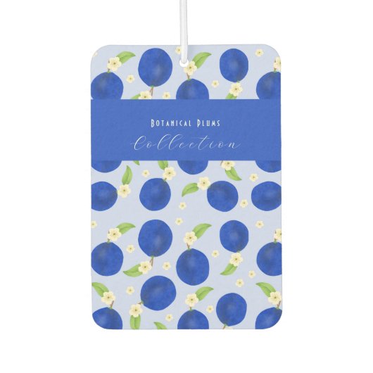 Botanische Pflaumen-Kollektion Blau Autolufterfrischer (Vorderseite)