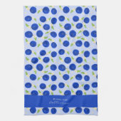 Botanische Pflaumen-Kollektion Blau Geschirrtuch (Vertikal)