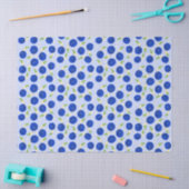 Botanische Pflaumen-Kollektion Blau Seidenpapier (Basteln)