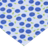 Botanische Pflaumen-Kollektion Blau Tischdecke (Schrägansicht)