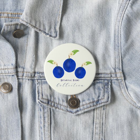 Botanische Pflaumen-Kollektion Button (Beispiel)