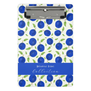 Botanische Pflaumen-Kollektion Elfenbein Mini Klemmbrett