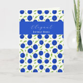 Botanische Pflaumen-Kollektion Geburtstag Karte (Vorderseite)