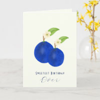 Botanische Pflaumen-Kollektion Geburtstag