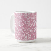 Botanische Pink-Tasse Kaffeetasse (Vorderseite Links)