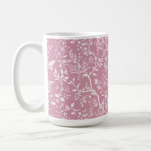 Botanische Pink-Tasse Kaffeetasse (Links)
