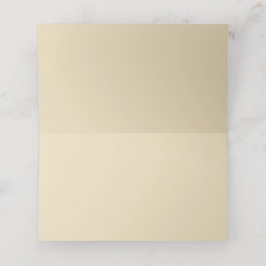 Botanische Platzkarten von Meadow Green und Gold (Innenseite Aufgefaltet)